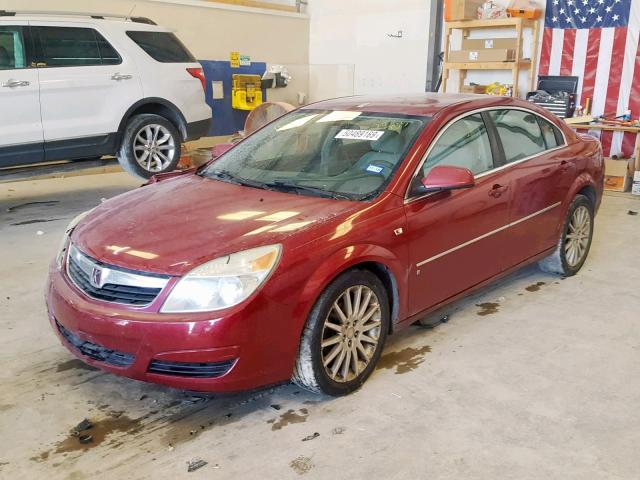 1G8ZS57N17F205733 - 2007 SATURN AURA XE BURGUNDY photo 2