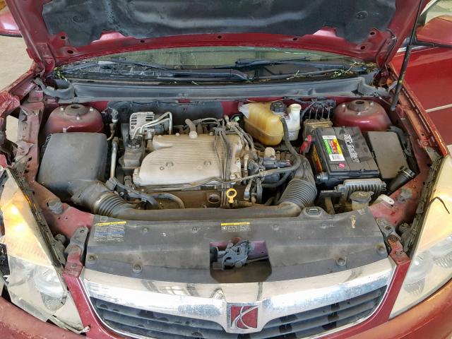 1G8ZS57N17F205733 - 2007 SATURN AURA XE BURGUNDY photo 7