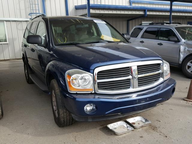 1D4HB48D14F141838 - 2004 DODGE DURANGO SL BLUE photo 1