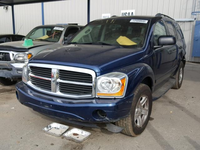 1D4HB48D14F141838 - 2004 DODGE DURANGO SL BLUE photo 2