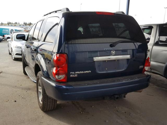 1D4HB48D14F141838 - 2004 DODGE DURANGO SL BLUE photo 3