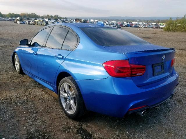 WBA8B7C59GK487207 - 2016 BMW 340 XI BLUE photo 3