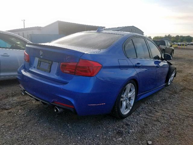 WBA8B7C59GK487207 - 2016 BMW 340 XI BLUE photo 4