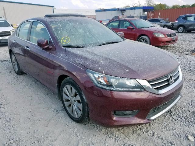 1HGCR3F80FA023297 - 2015 HONDA ACCORD EXL MAROON photo 1