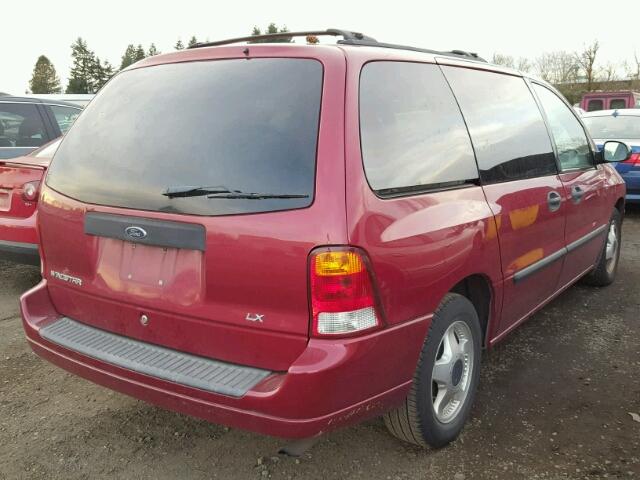 2FMZA51413BB40057 - 2003 FORD WINDSTAR L RED photo 4