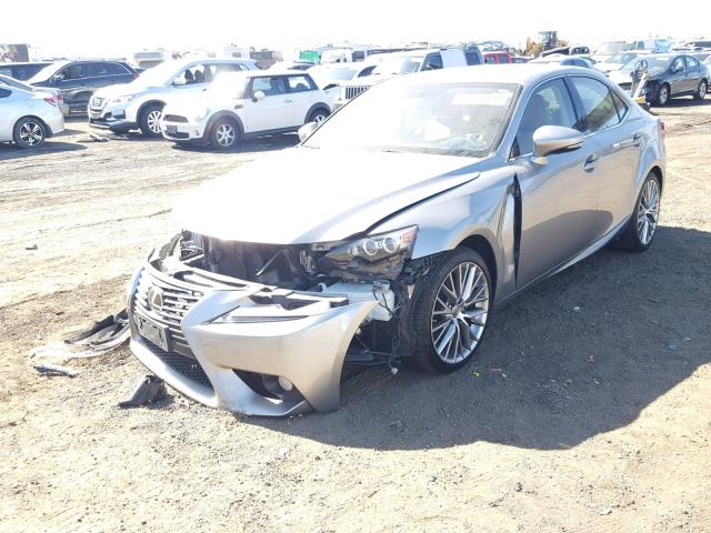 JTHBF1D21E5005354 - 2014 LEXUS IS 250 GRAY photo 2