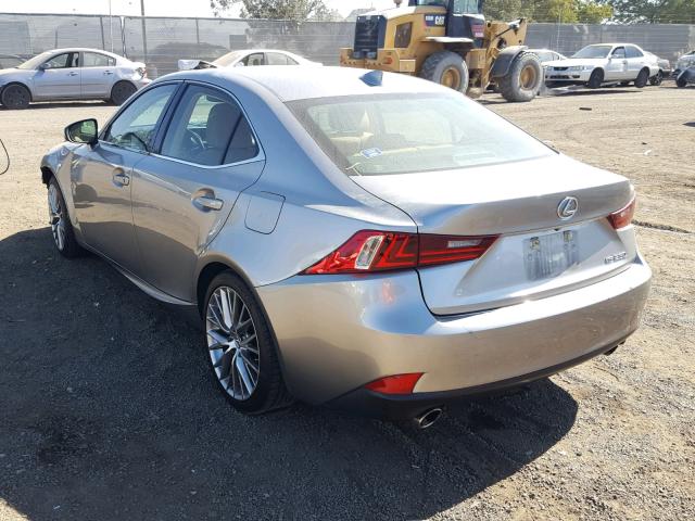 JTHBF1D21E5005354 - 2014 LEXUS IS 250 GRAY photo 3