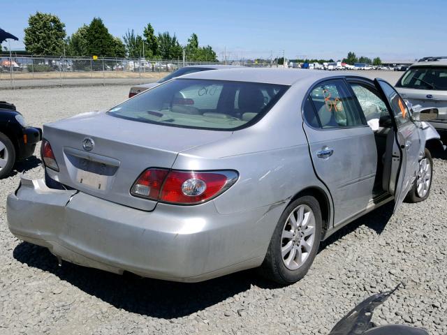 JTHBF30G920074427 - 2002 LEXUS ES 300 SILVER photo 4