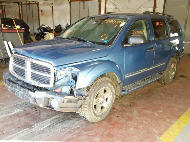 1D4HB58D25F568050 - 2005 DODGE DURANGO LI BLUE photo 2