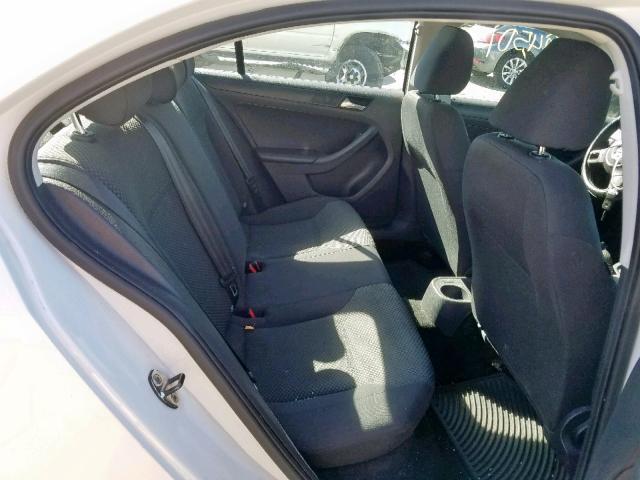 3VW2K7AJ0DM366480 - 2013 VOLKSWAGEN JETTA BASE 白色 照片 6