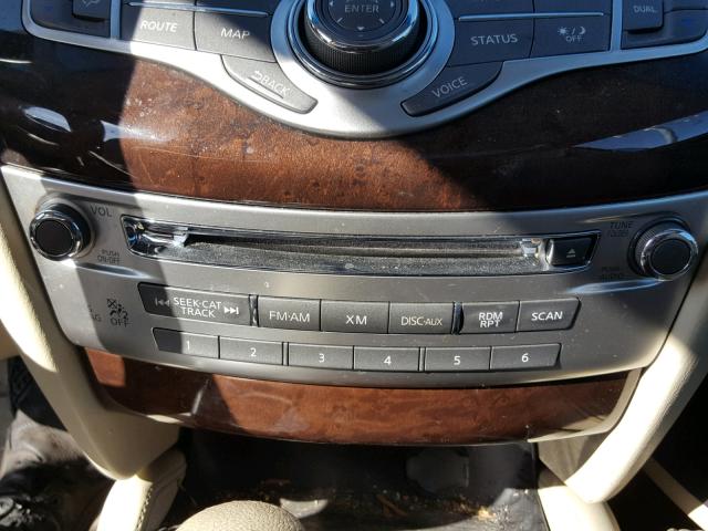 5N1AL0MM4DC307633 - 2013 INFINITI JX35 GRAY photo 9