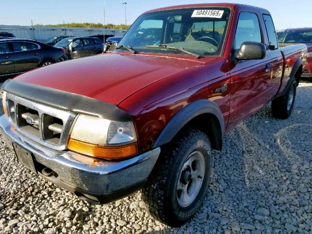1FTZR15V9XPA89236 - 1999 FORD RANGER SUP RED photo 2