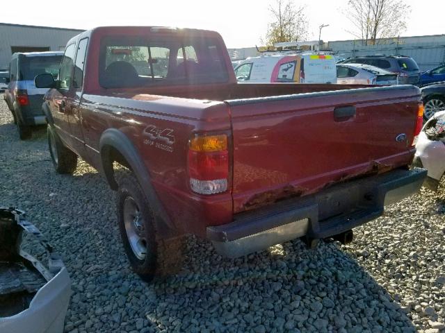 1FTZR15V9XPA89236 - 1999 FORD RANGER SUP RED photo 3