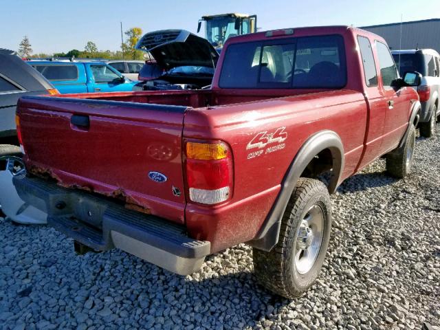 1FTZR15V9XPA89236 - 1999 FORD RANGER SUP RED photo 4