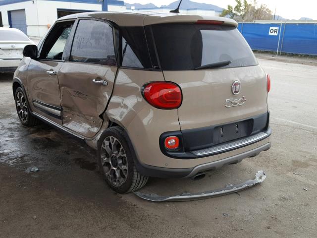 ZFBCFADH1EZ017980 - 2014 FIAT 500L TREKK BROWN photo 3