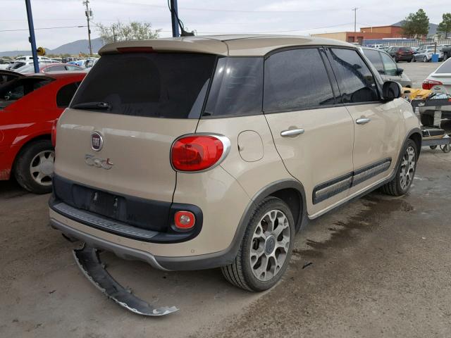 ZFBCFADH1EZ017980 - 2014 FIAT 500L TREKK BROWN photo 4