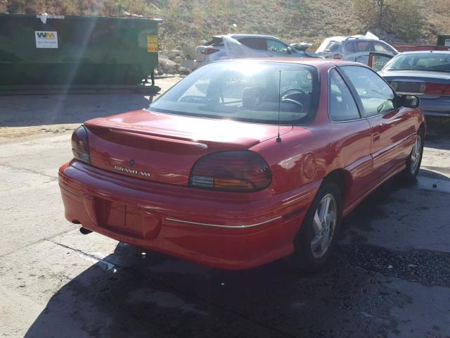 1G2NE12MXTM523833 - 1996 PONTIAC GRAND AM S RED photo 4