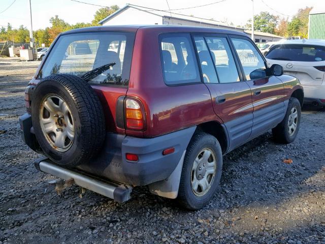 JT3HP10V7W7102920 - 1998 TOYOTA RAV4 RED photo 4