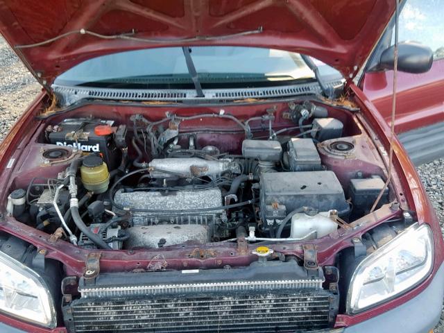 JT3HP10V7W7102920 - 1998 TOYOTA RAV4 RED photo 7