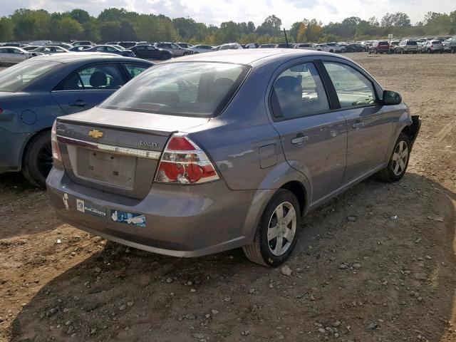 KL1TD5DE3BB187480 - 2011 CHEVROLET AVEO LS GRAY photo 4