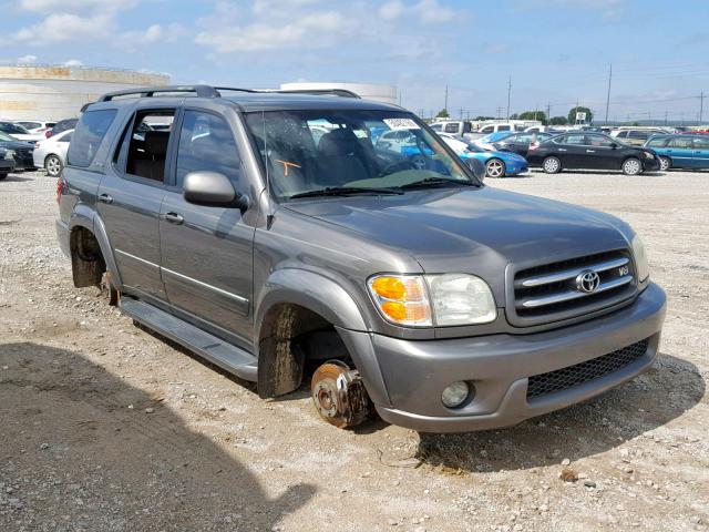 5TDZT38A93S193716 - 2003 TOYOTA SEQUOIA LI GRAY photo 1