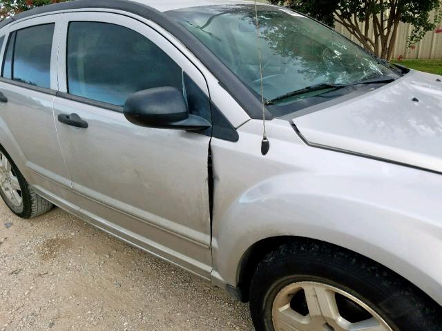 1B3HB48B07D252703 - 2007 DODGE CALIBER SX GRAY photo 9