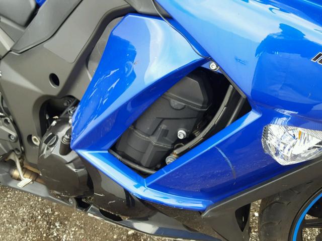 JKAZXCM11EA000348 - 2014 KAWASAKI ZX1000 M BLUE photo 10