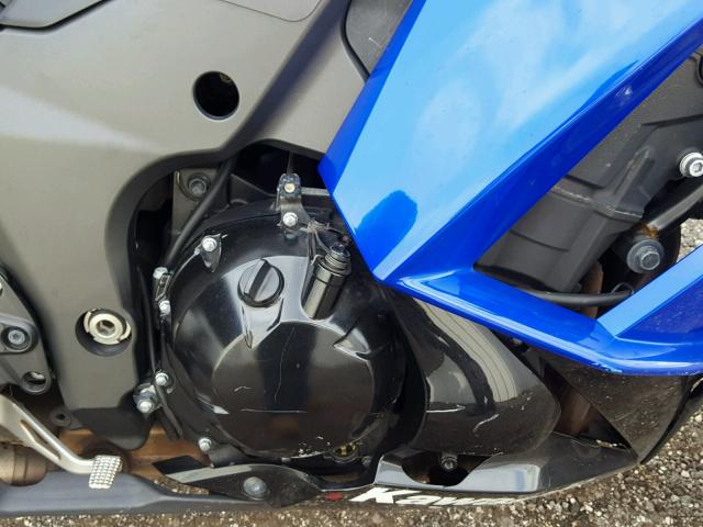 JKAZXCM11EA000348 - 2014 KAWASAKI ZX1000 M BLUE photo 7