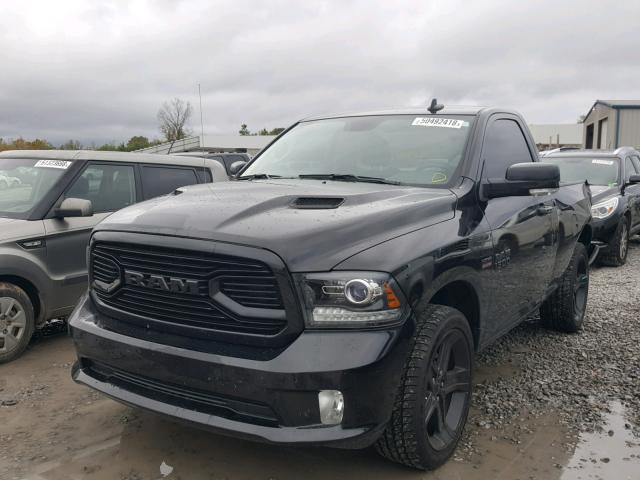 3C6JR6CT4JG158042 - 2018 RAM 1500 SPORT BLACK photo 2