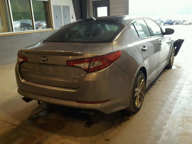 5XXGR4A64DG229235 - 2013 KIA OPTIMA SX GRAY photo 4