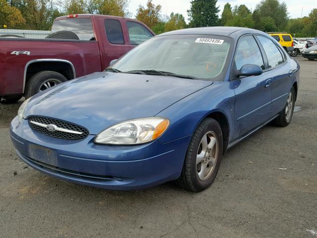 1FAFP55252G243252 - 2002 FORD TAURUS SES BLUE photo 2