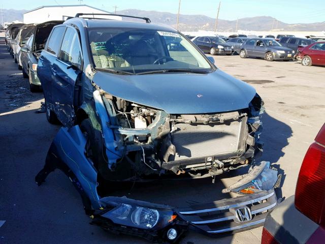 2HKRM4H7XEH611359 - 2014 HONDA CR-V EXL BLUE photo 1