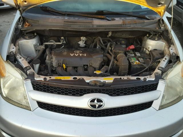 JTKKT604360170327 - 2006 TOYOTA SCION XA SILVER photo 7