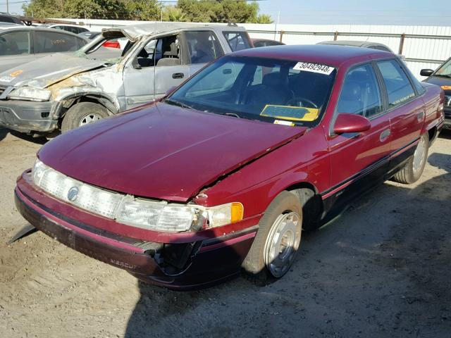 1MECM53U5NG625665 - 1992 MERCURY SABLE LS TWO TONE photo 2