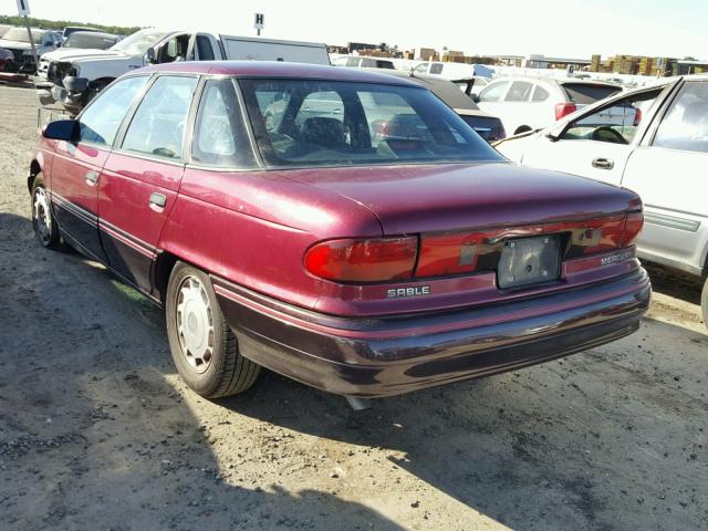 1MECM53U5NG625665 - 1992 MERCURY SABLE LS TWO TONE photo 3