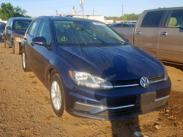 3VWG17AU3JM277744 - 2018 VOLKSWAGEN GOLF S BLUE photo 1