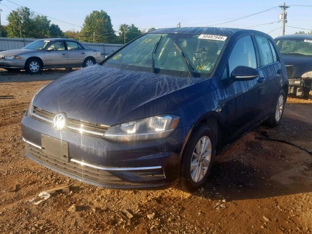 3VWG17AU3JM277744 - 2018 VOLKSWAGEN GOLF S BLUE photo 2