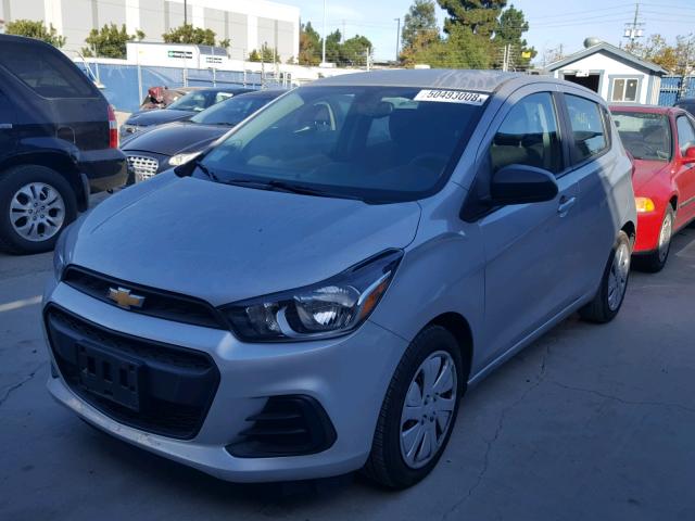 KL8CB6SA5GC635717 - 2016 CHEVROLET SPARK LS SILVER photo 2