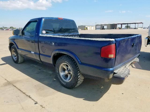 1GCCS1450YK286015 - 2000 CHEVROLET S TRUCK S1 BLUE photo 3