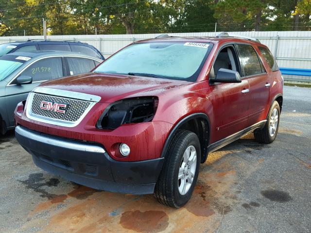 1GKLRLED6AJ170766 - 2010 GMC ACADIA SLE RED photo 2