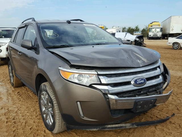 2FMDK3JC5EBB53433 - 2014 FORD EDGE SEL GRAY photo 1