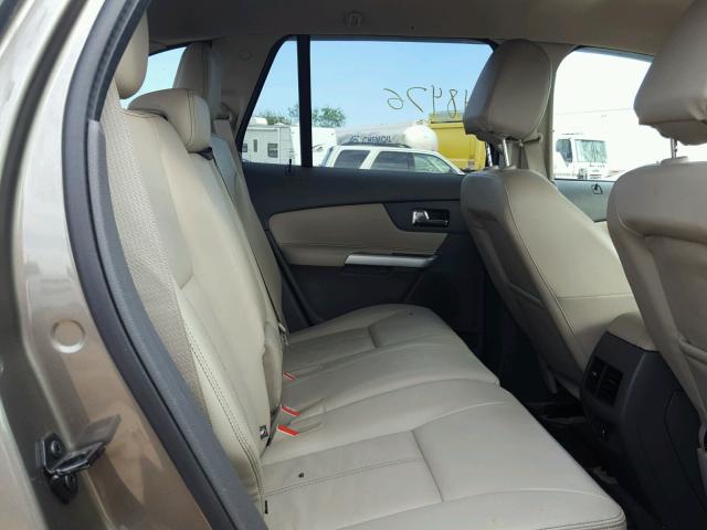 2FMDK3JC5EBB53433 - 2014 FORD EDGE SEL GRAY photo 6