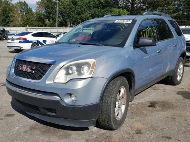 1GKER13758J190012 - 2008 GMC ACADIA SLE BLUE photo 2