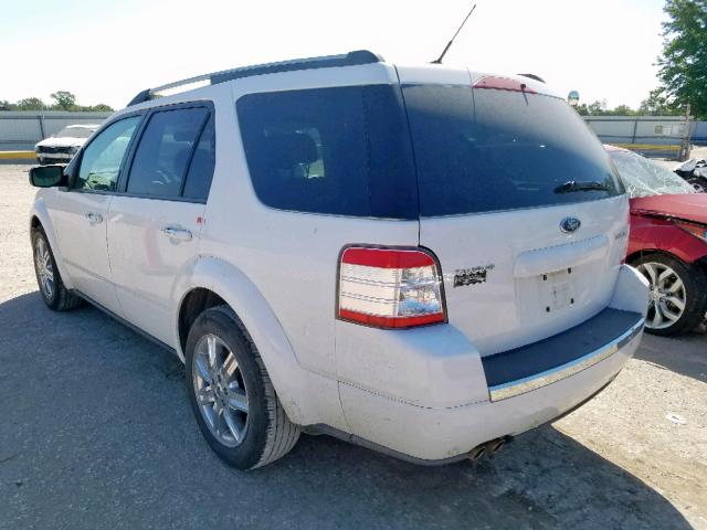 1FMDK03W18GA40520 - 2008 FORD TAURUS X L WHITE photo 3