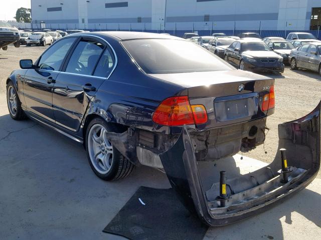 WBAEV53453KM32527 - 2003 BMW 330 I BLUE photo 3