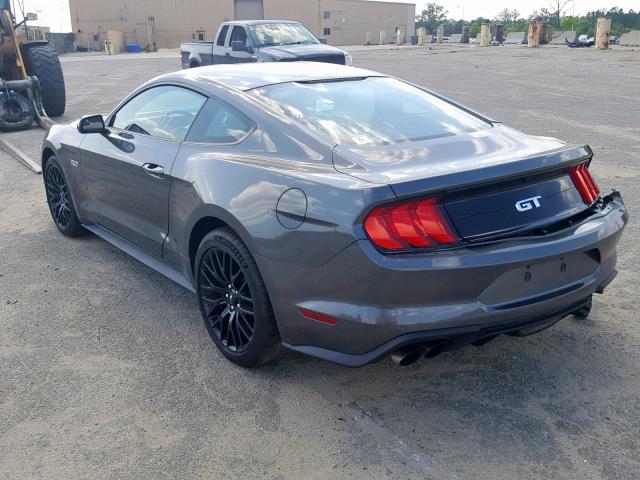 1FA6P8CF0J5139494 - 2018 FORD MUSTANG GT BLACK photo 3