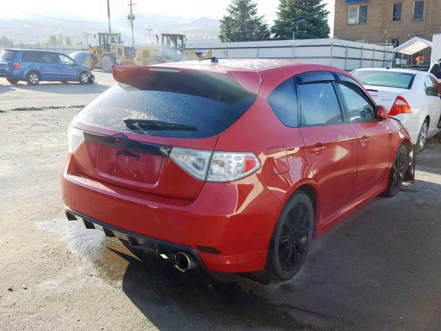 JF1GH75648H816922 - 2008 SUBARU IMPREZA WR RED photo 4