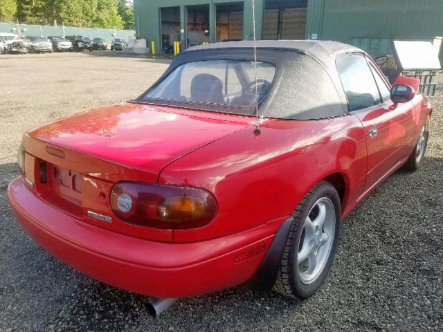 JM1NA3518N0317666 - 1992 MAZDA MX-5 MIATA RED photo 4