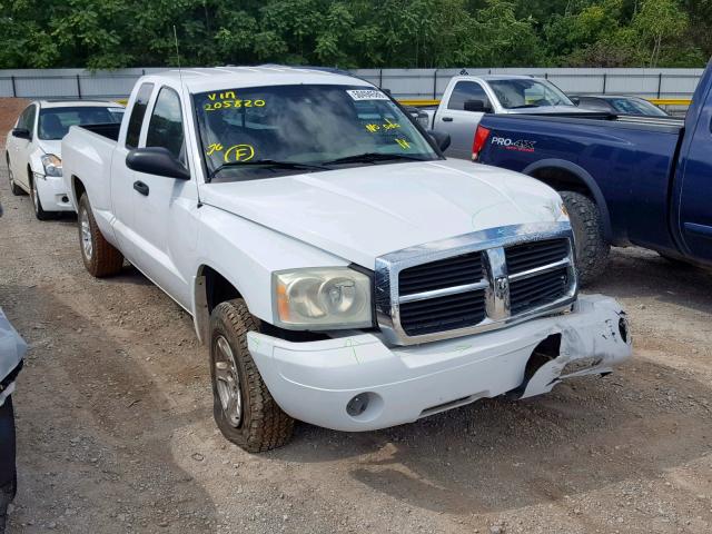 1D7HE42K07S205820 - 2007 DODGE DAKOTA SLT WHITE photo 1