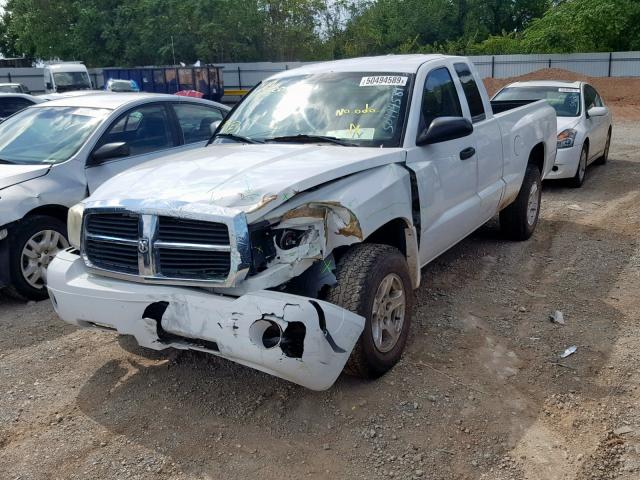 1D7HE42K07S205820 - 2007 DODGE DAKOTA SLT WHITE photo 2